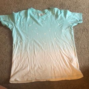 blue/white ombré shirt